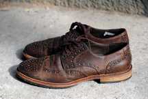 Кожаные туфли Броги Lloyd Salvatore Oxford Brown 43р. ecco bally