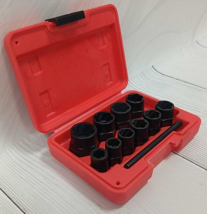 Набор экстракторов удлиненных для болтов и гаек,  INTERTOOL SD-8008