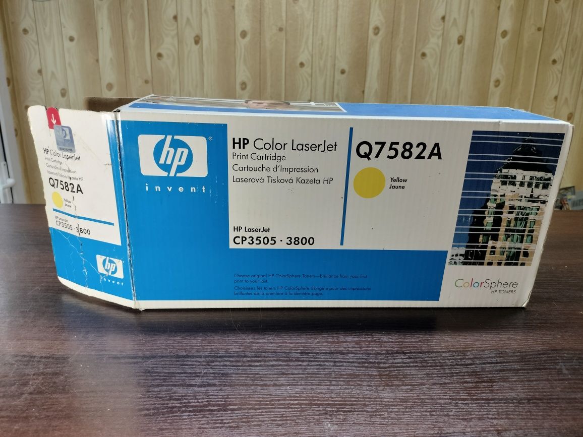 Картридж HP 503A yellow Q7582A для принтера Color LaserJet CP3505, 380