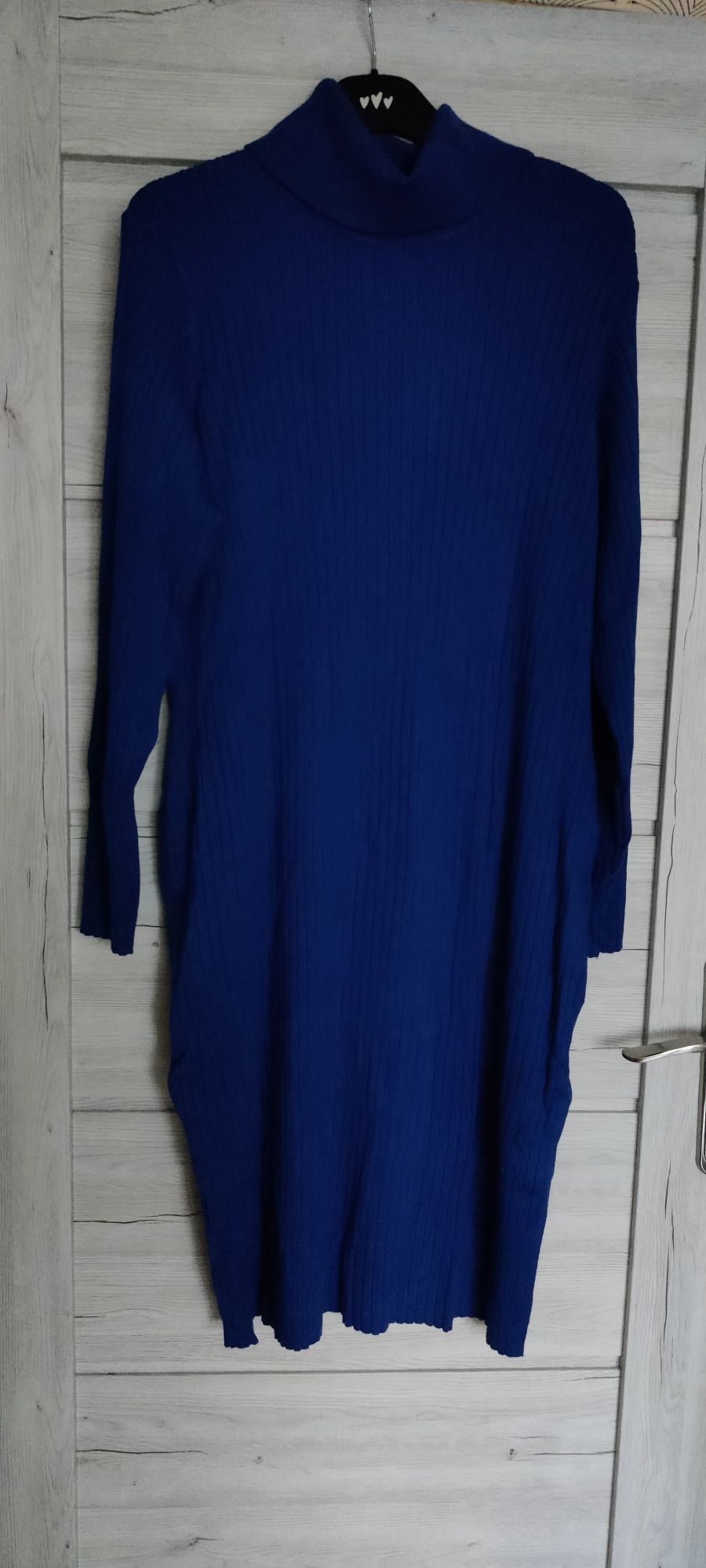 Dzianinowa sukienka z golfem Bonprix 44/46 plus size