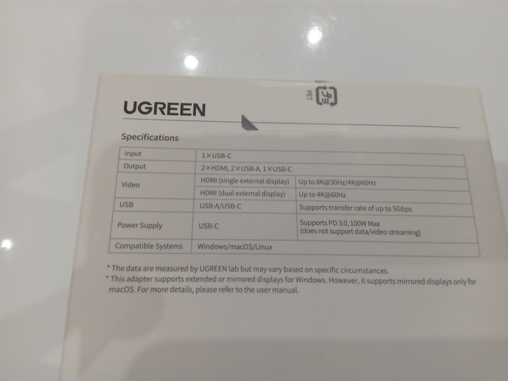 Adapter Ugreen Revodok 206 Hub USB-C 6 w 1