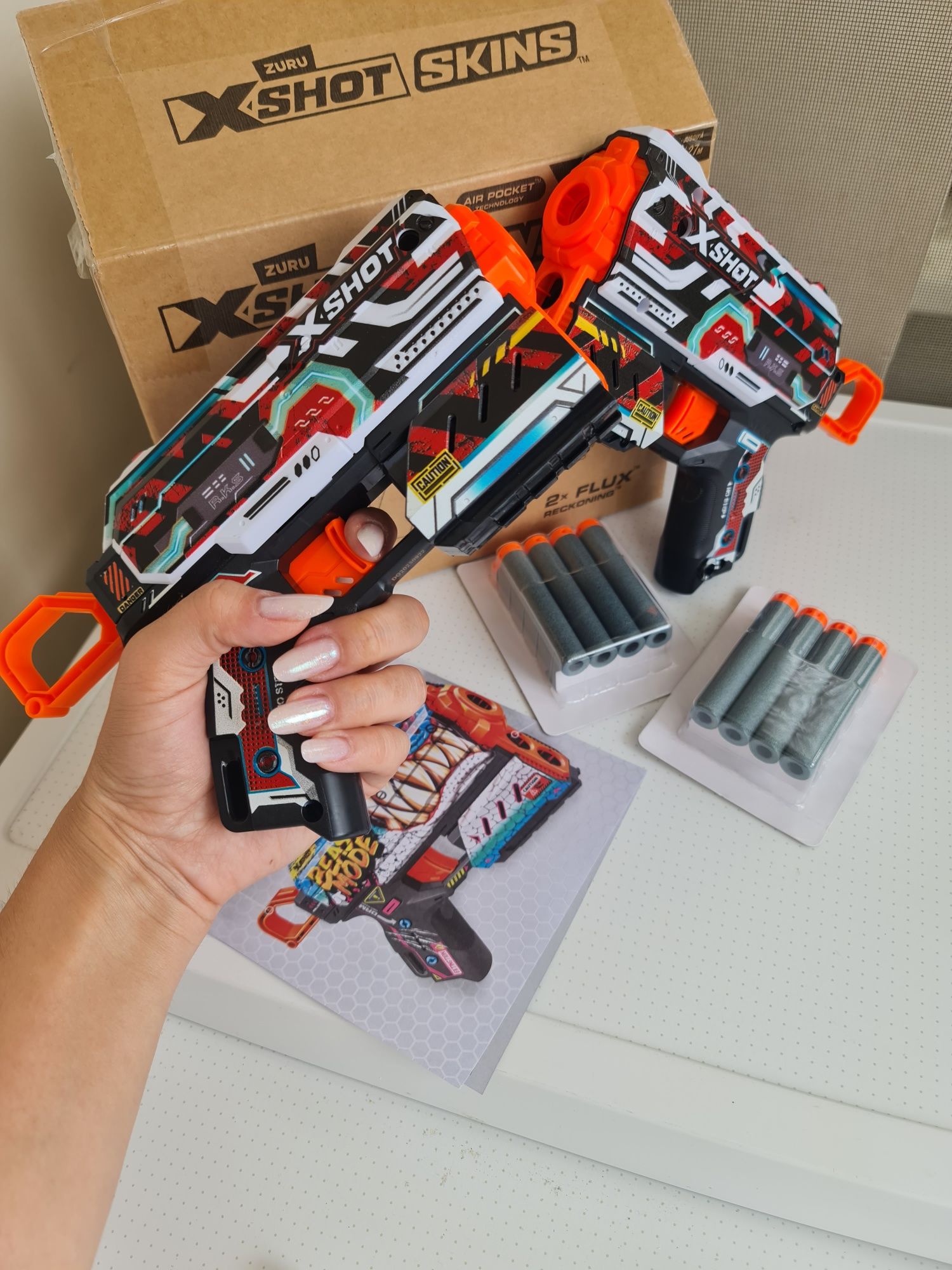 X-Shot Skins Flux 2 шт набір бластеров пістолет