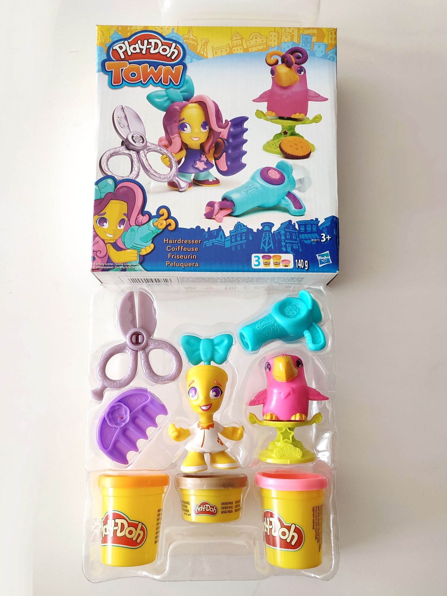 Foremki Ciastolina Play doh Fryzjer i Papuga