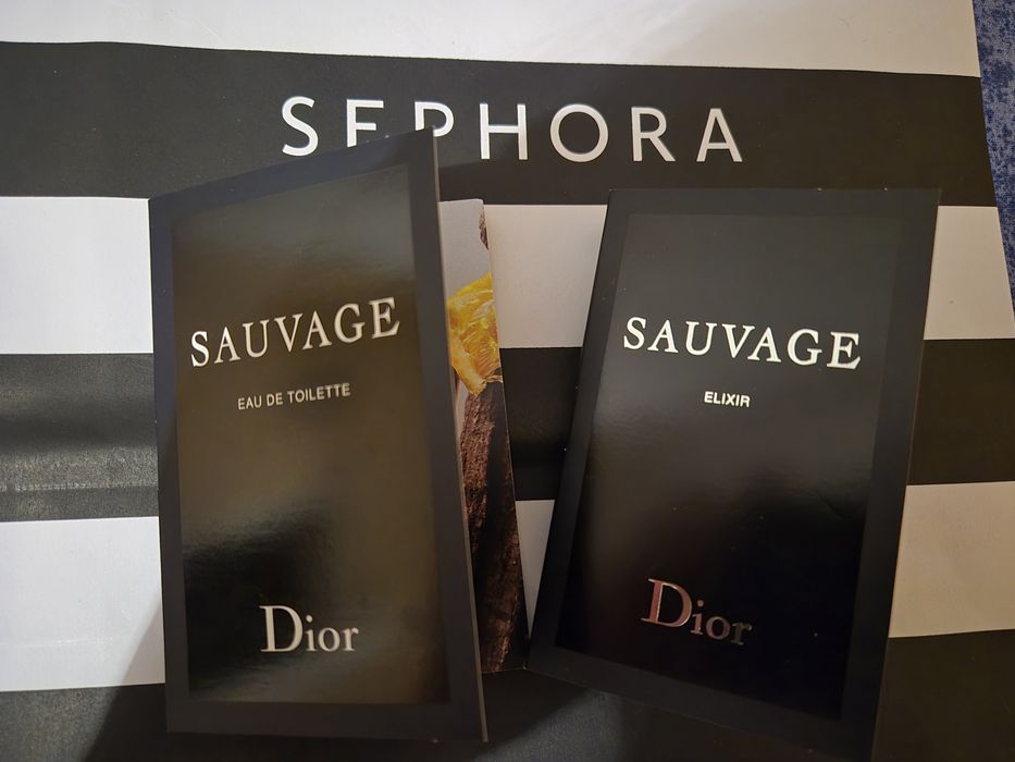2 sztuki! DIOR Sauvage Elixir i wersja EDT zapachy oryginały z SEPHORA