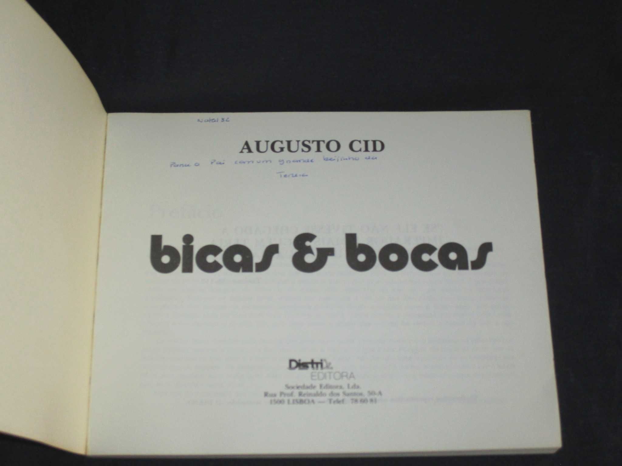 Livro Bicas & Bocas Augusto Cid 1982