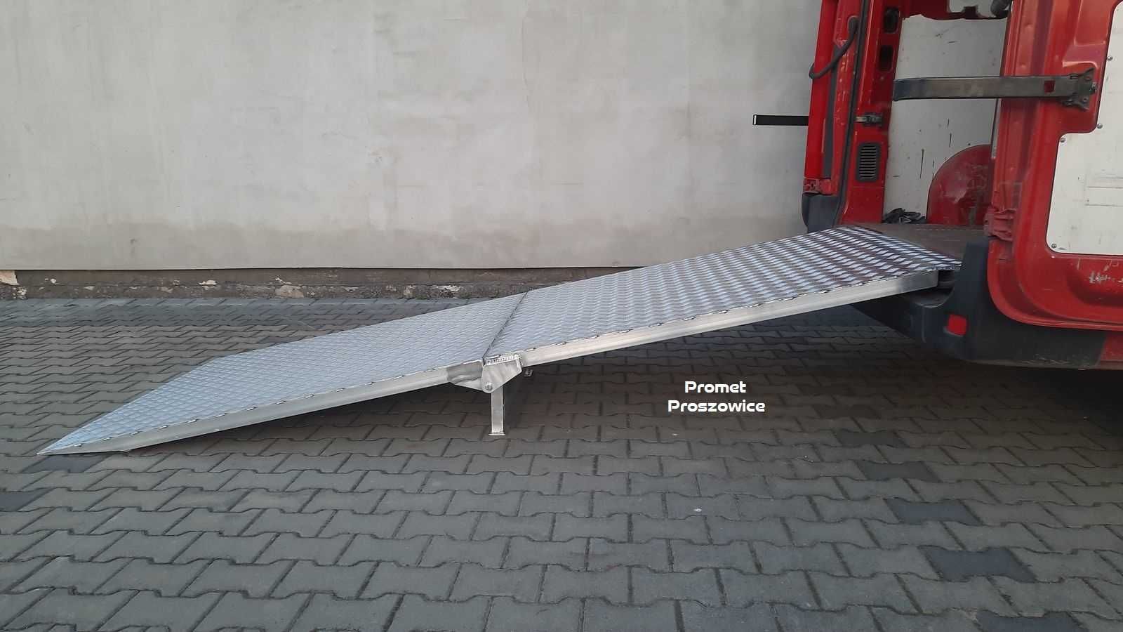 Rampa Aluminiowa składana 300x120cm do 1T. - Podjazd Najazd Platforma