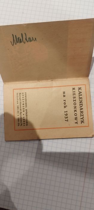 Kalendarz Społem 1937