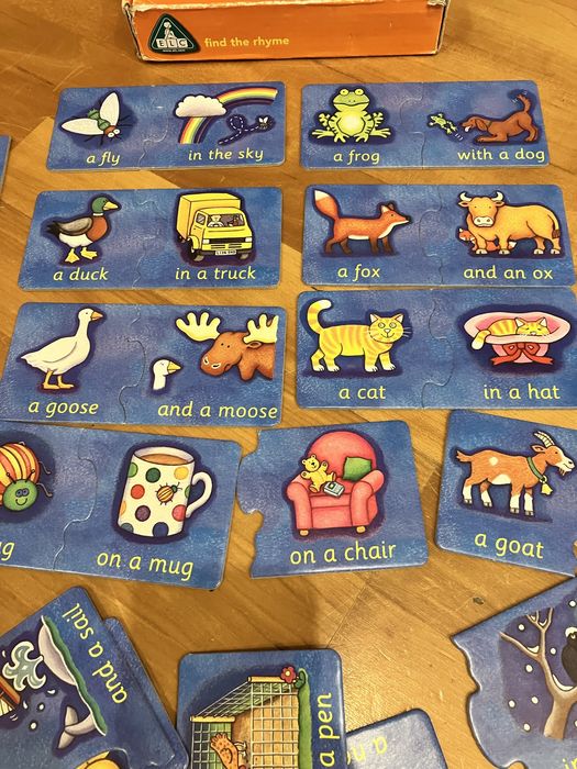Puzzle - find the rhyme, dla 2-5 latka