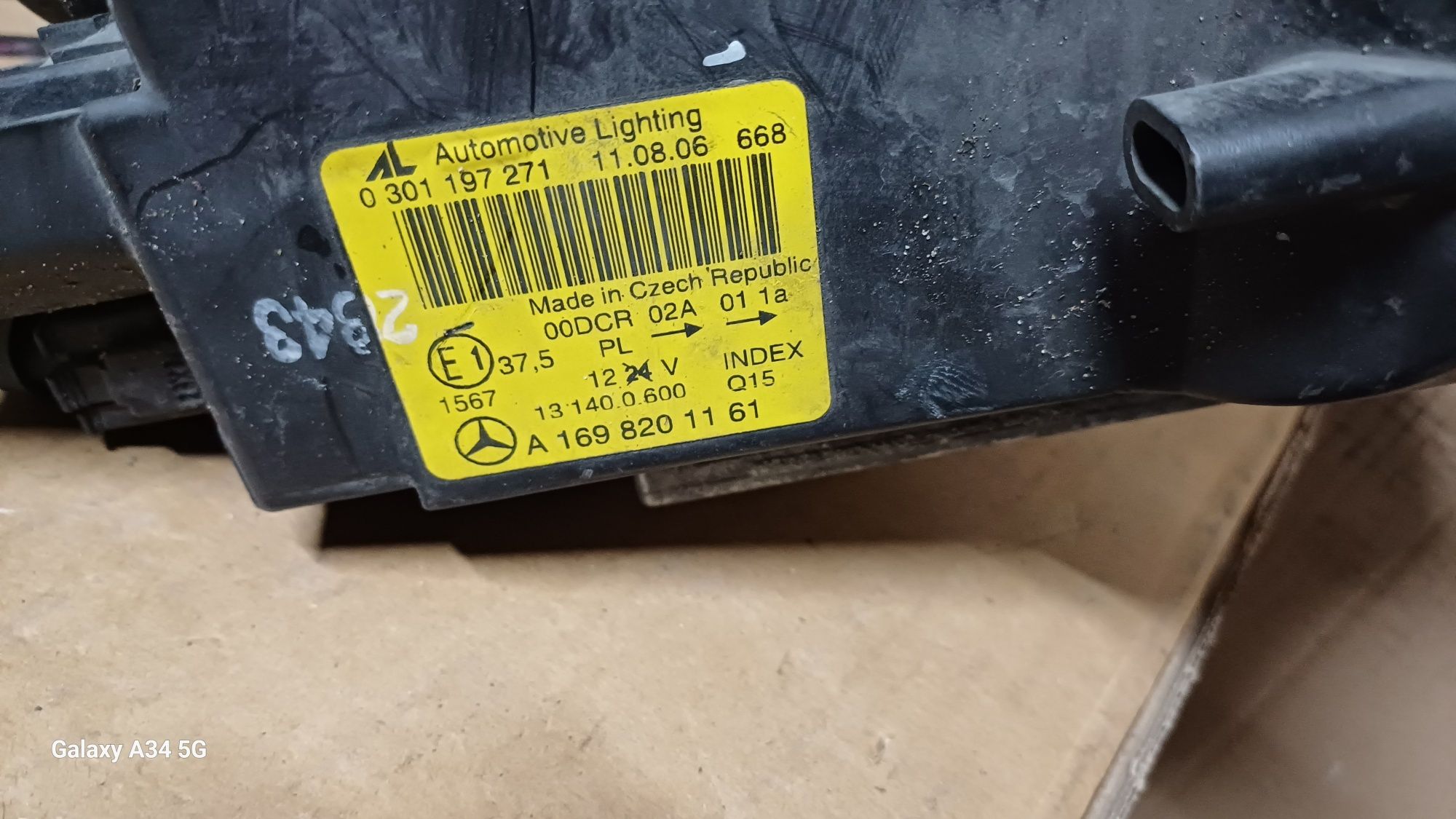 Lampa lewa xenon a-klasa a169
