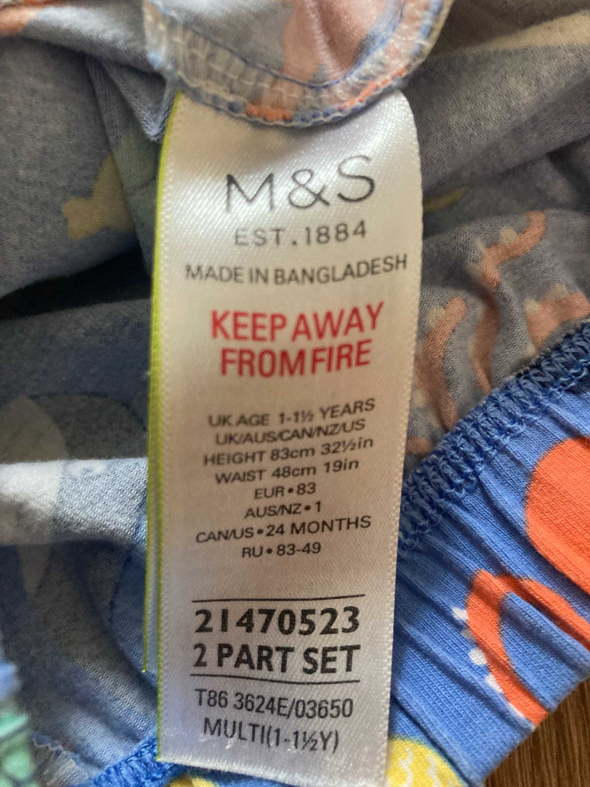 Детские шорты 1-2 года Primark, Marks&Spencer