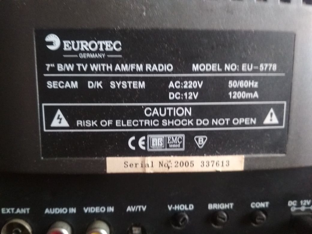 Авто радио телевизор EUROTEC