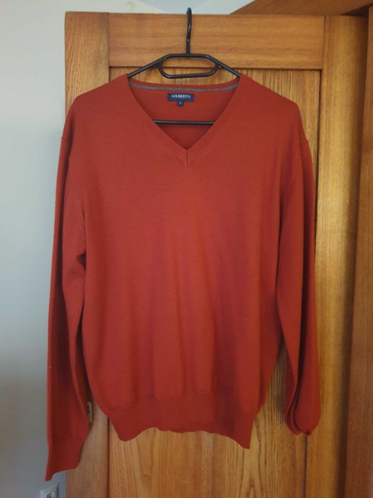 Sweter męski w serek  L