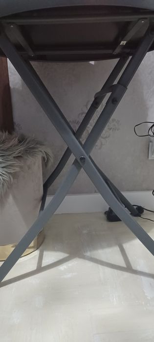 Stolik szklany blat czarny