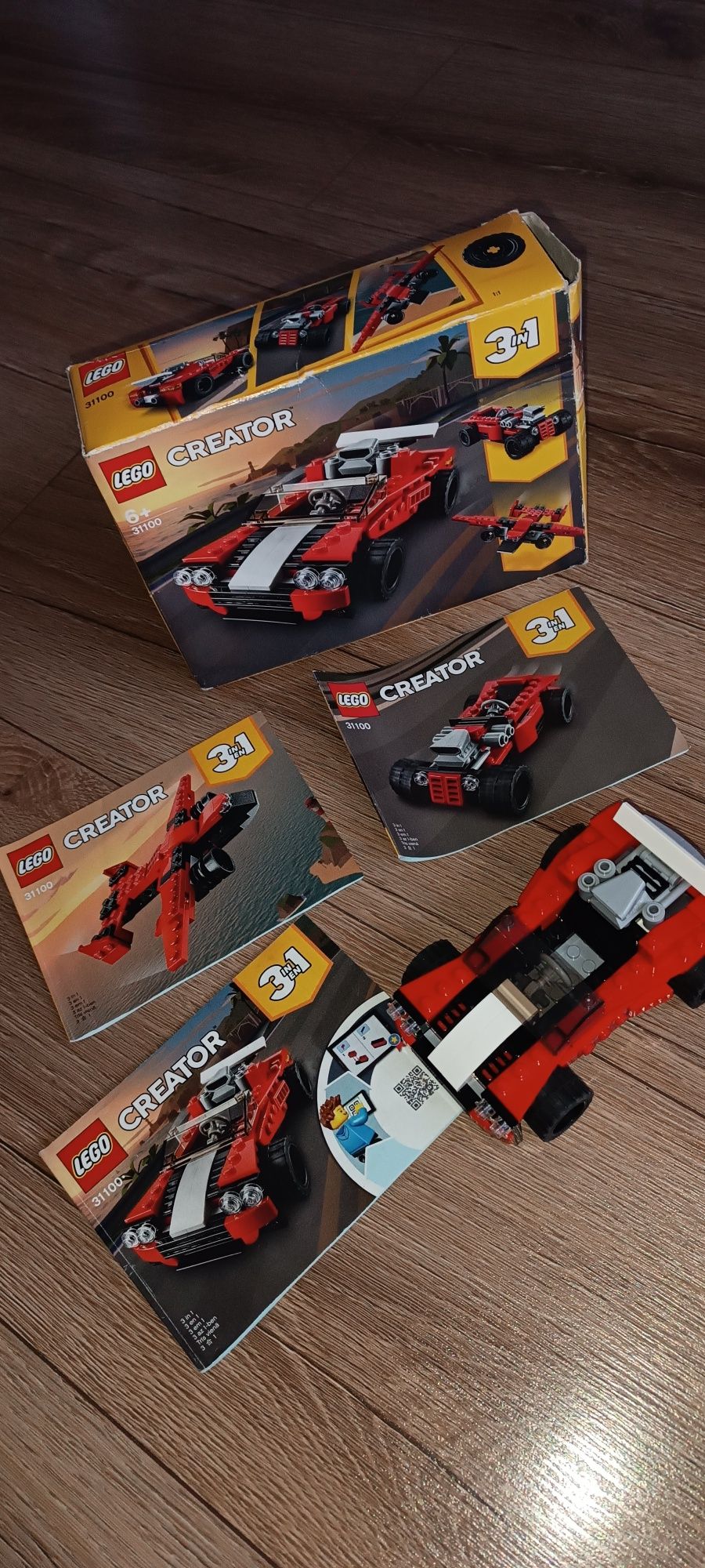 Klocki LEGO creator 3w1 31100 samochód samolot wyścigówka