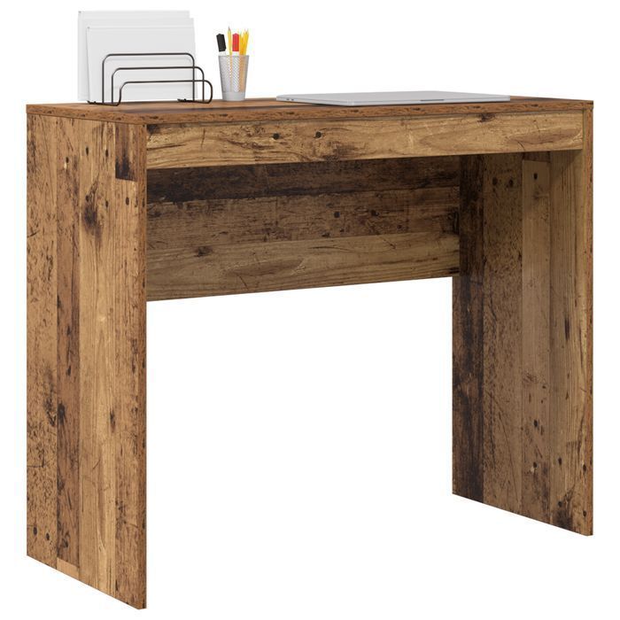Vidaxl Biurko Do Pisania Postarzane Drewno Materiał Drewnopochodny