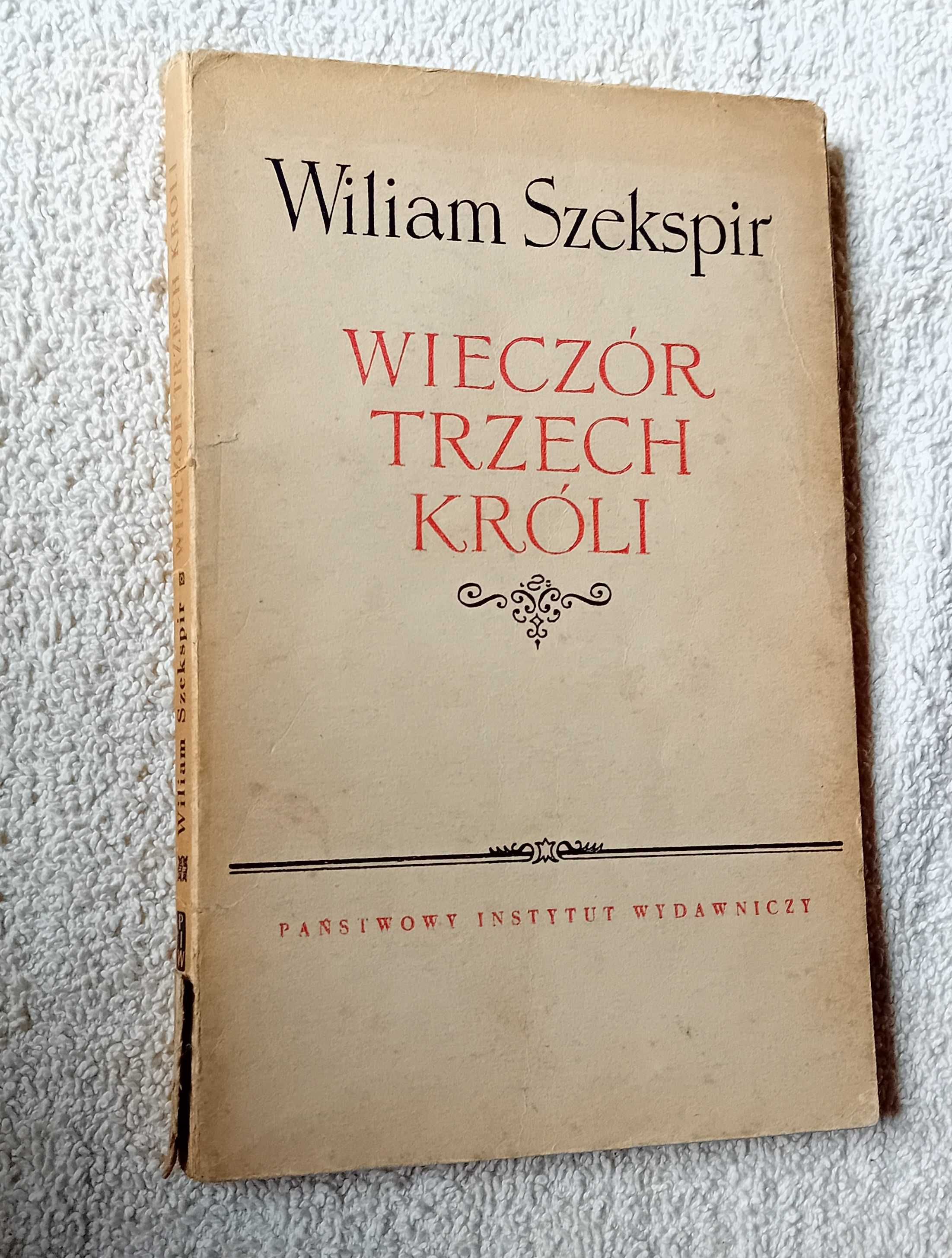 Wiliam Szekspir. Wieczór Trzech Króli. 1958 r. Wydanie II.