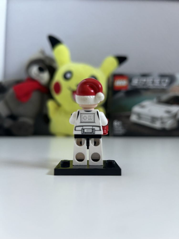 Lego star wars clone trooper with santa hat
