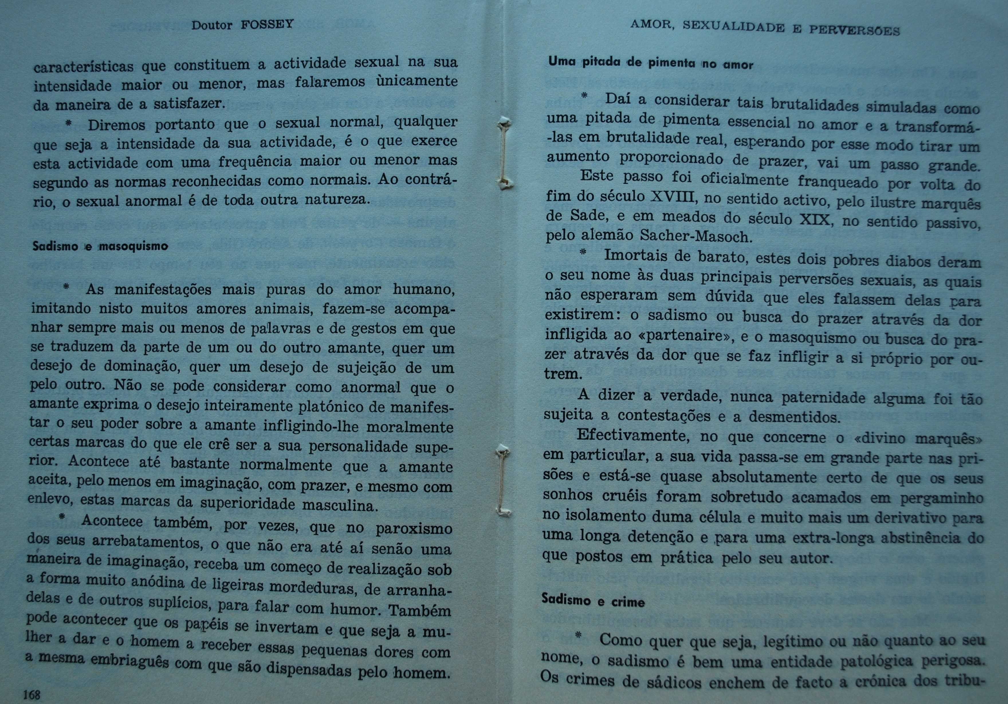 Amor Sexualidade e Perversões do Doutor Fossey