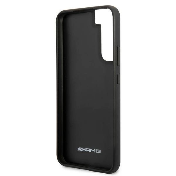 Etui AMG Leather Debossed Lines na Samsung Galaxy S22+ - czarne