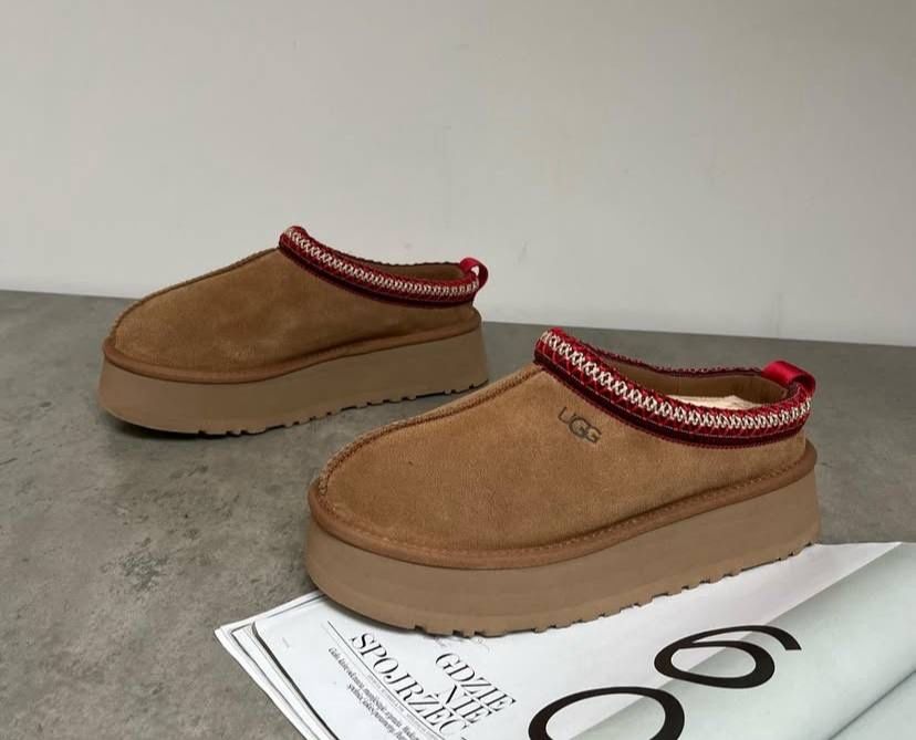 Замшеві жіночі капці Ugg Tazz, зимові ботинки Уггі