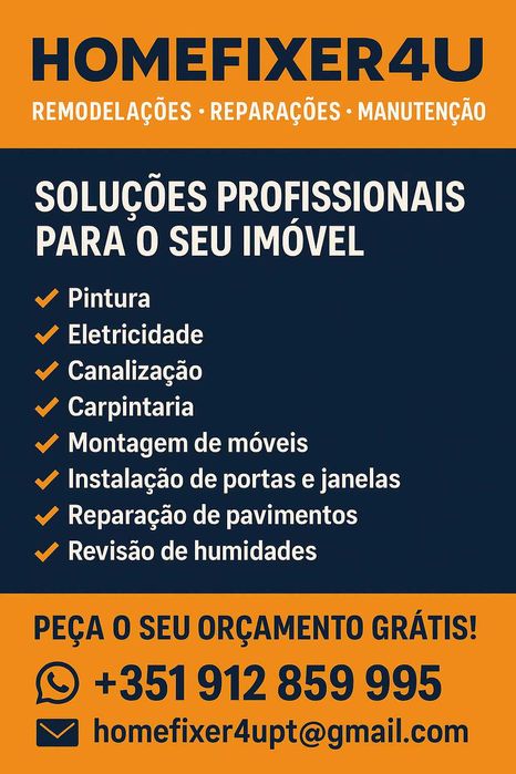 Reparações e Remodelações Sem Complicações.
