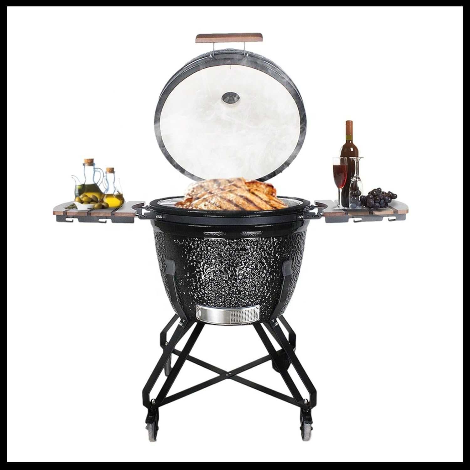 Grill Kamado SE-26 – Ceramiczny, Nowy | 66 cm | Okazja!