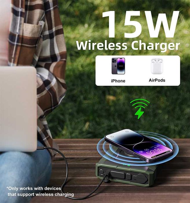 Павербанк Power bank LiFePO4 60000mAh 192Wh Повербанк для ноутбука