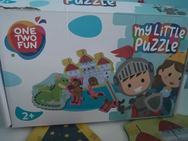 Puzzle rycerskie one two fun 2+