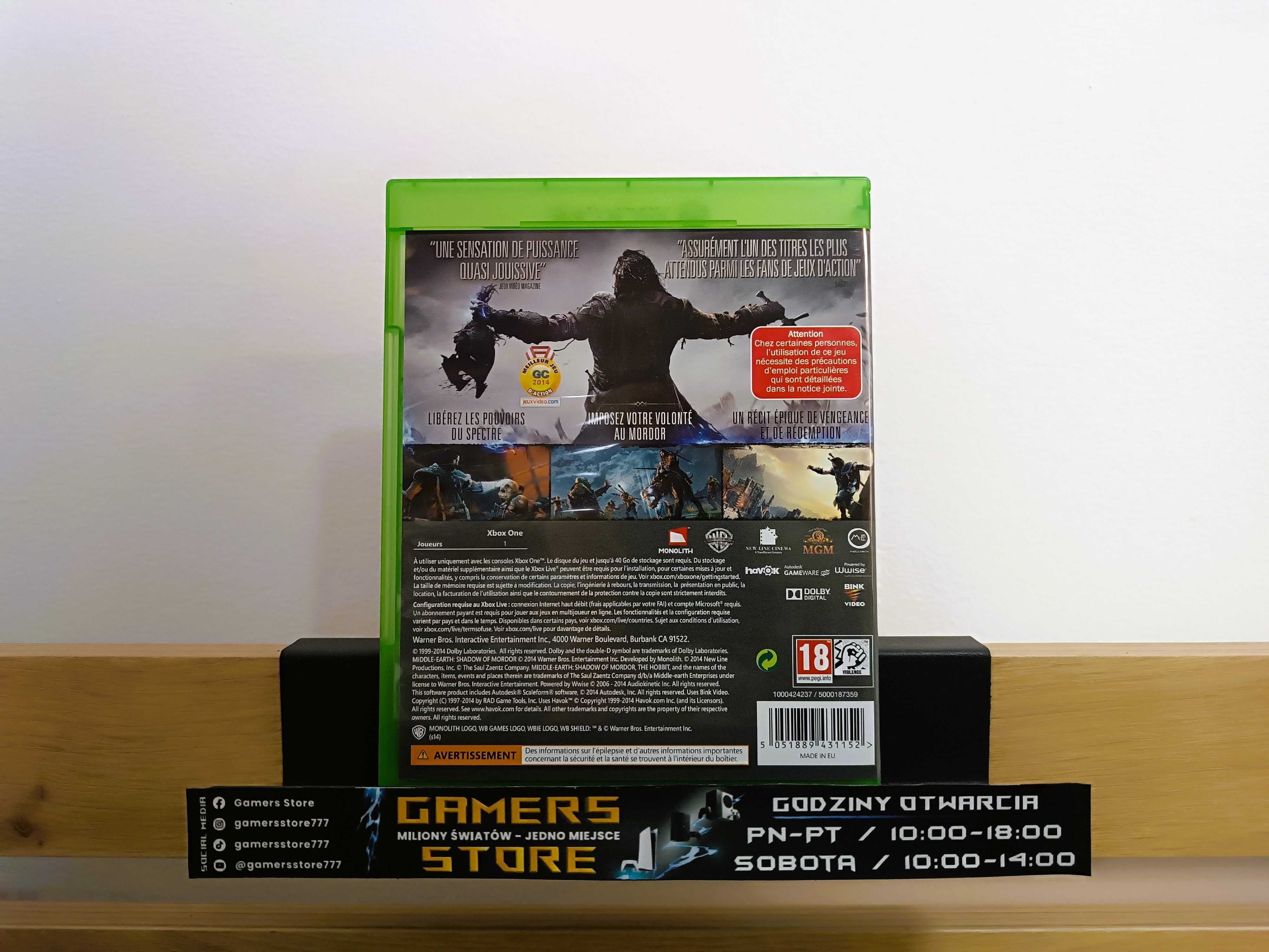 Śródziemie: Cień Mordoru - Xbox - Gamers Store