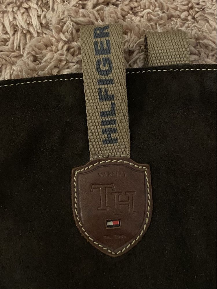 Kozaki zamszowe tommy hilfiger