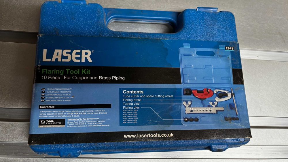 Zestaw do kielichowania zarabiania przewodów Laser tool kit 10 elemnt.