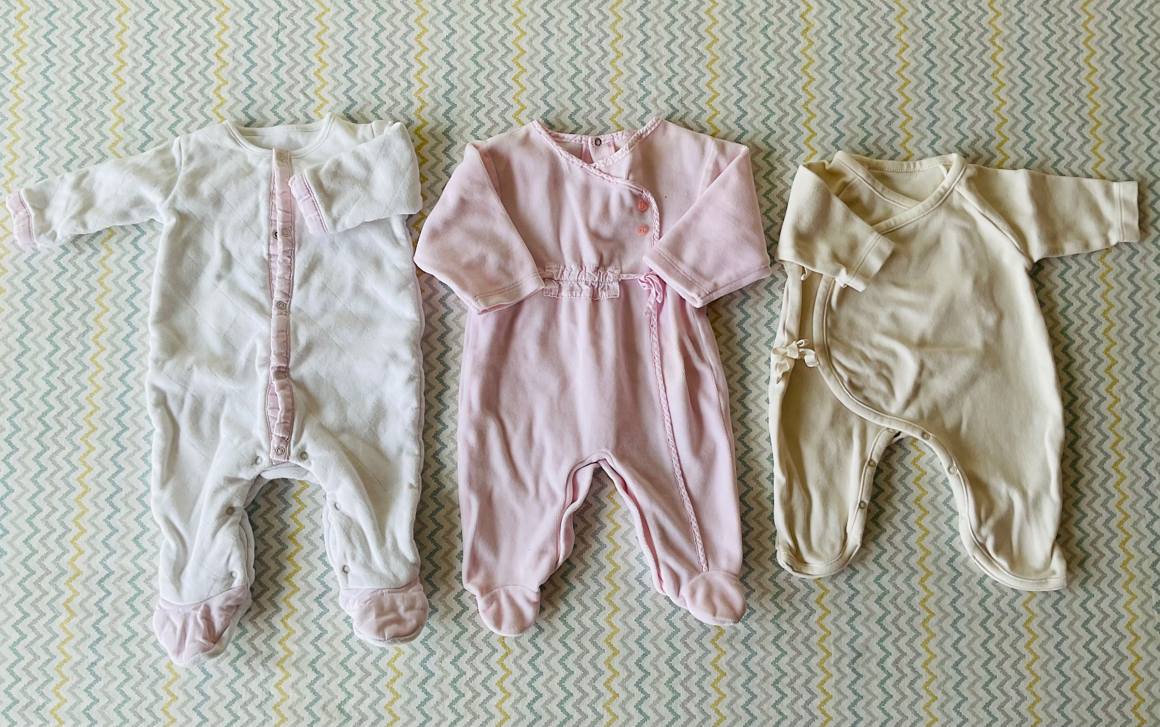 Conjunto de 5 babygrow Knot, Laranjinha + 16 interiores- 0-1 mês