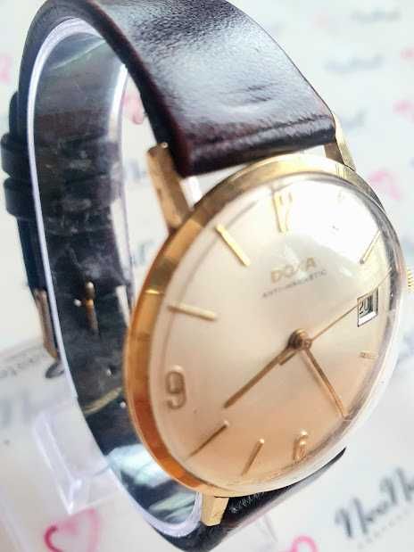 Złoty zegarek męski DOXA ANTI-MAGNETIC 14K