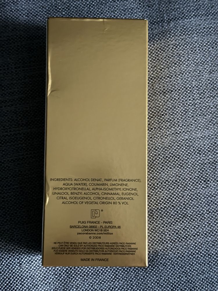 1 million - Paco Rabanne- 100ml - orginał