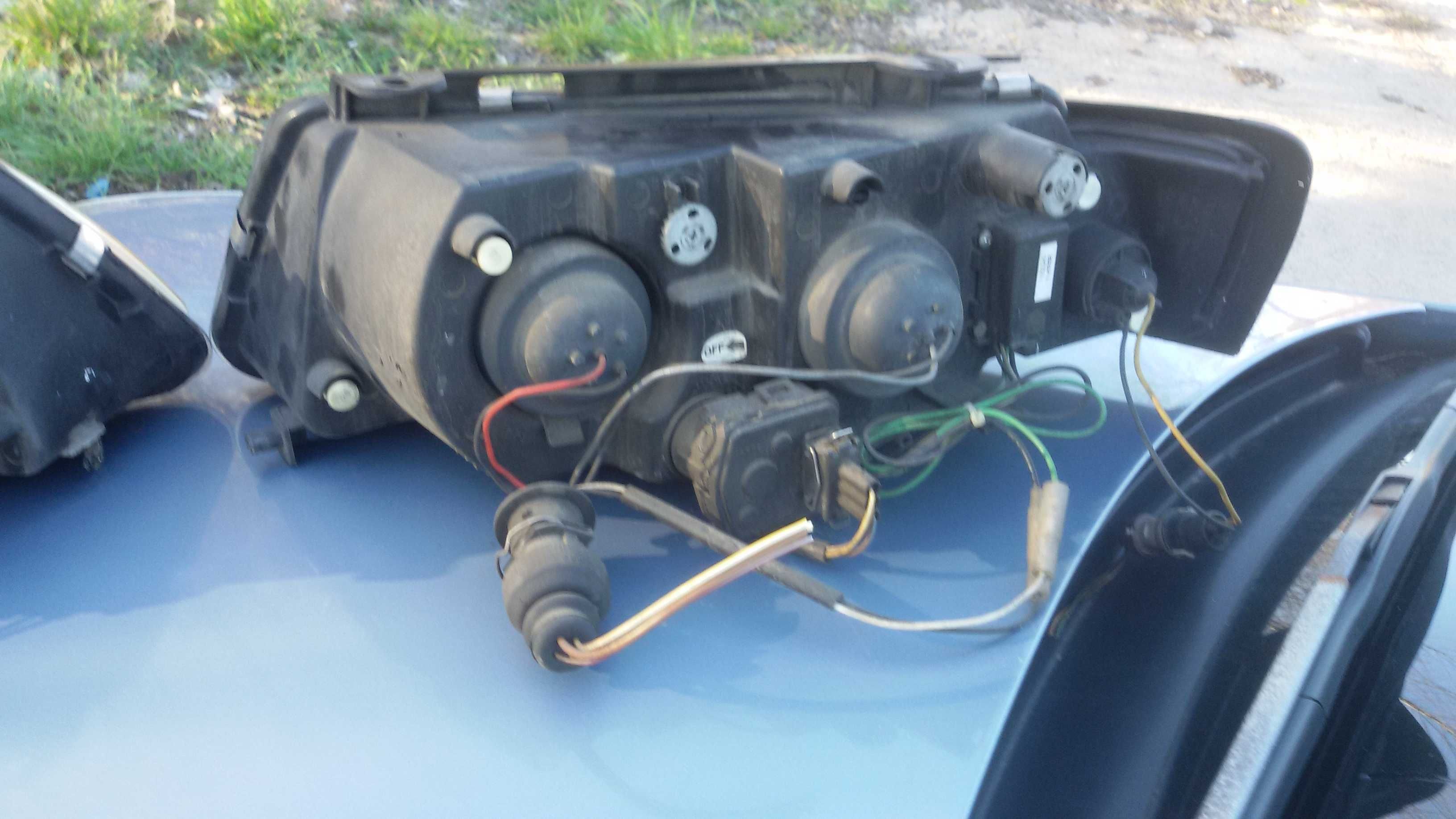 Lampy przednie czarne Vw Passat B5 SOCZEWKA