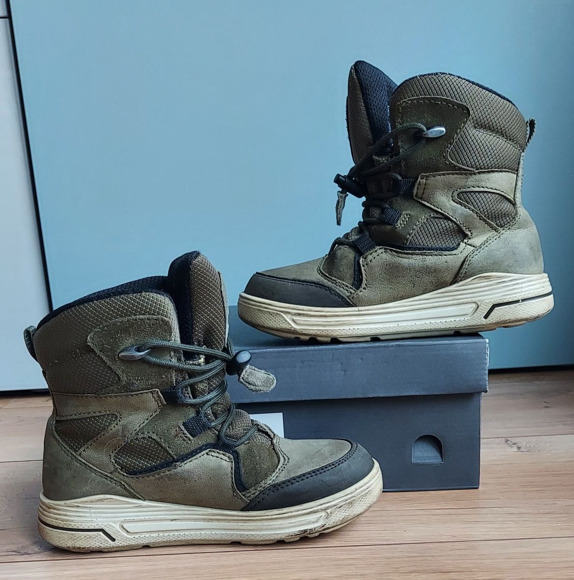 Ecco Buty Kozaki 30 Urban Zima Zimowe Gore tex Skóra Skórzane