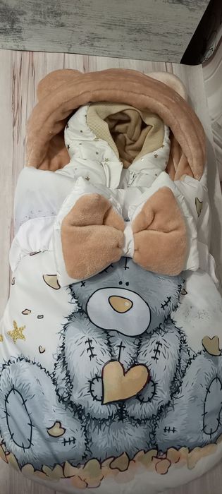 Дитячий зимовий конверт та комбінезон