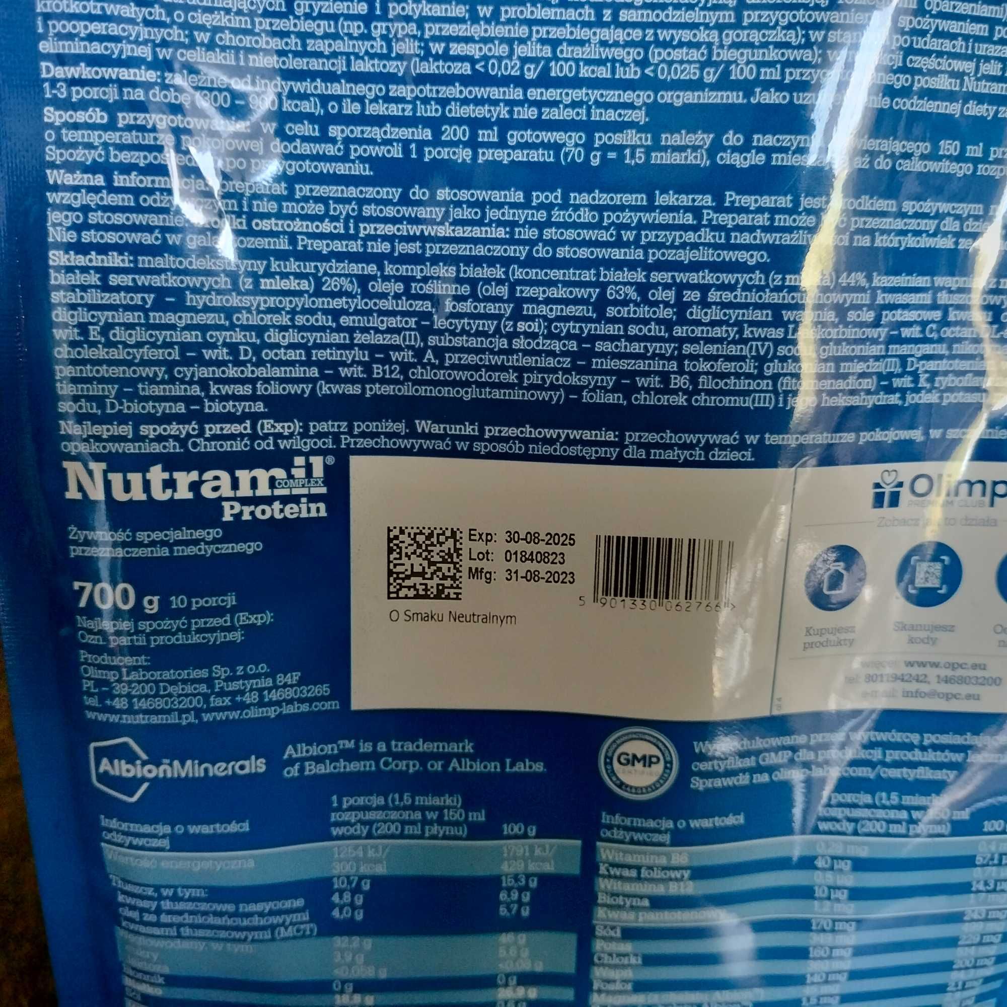 Nutramil Protein 700g.