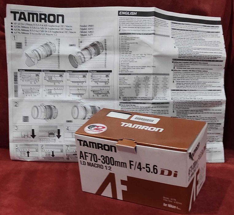 Об'єктив Tamron AF70-300mm, F/4-5.6DI LD Macro 1:2 для NIKON