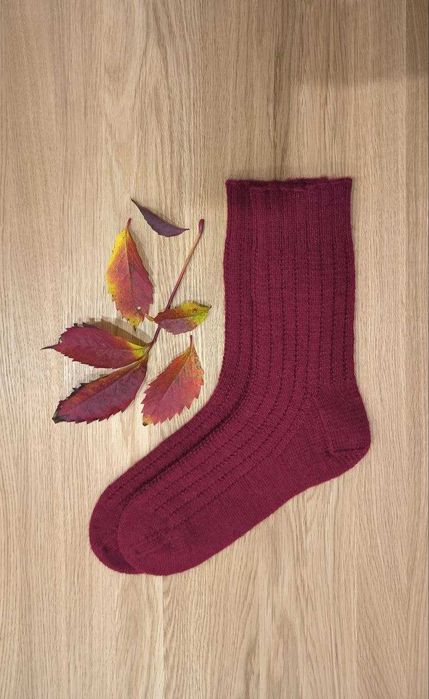 Шкарпетки  вовняні  в'язані базові / носки шерстяные вязаные / подарки