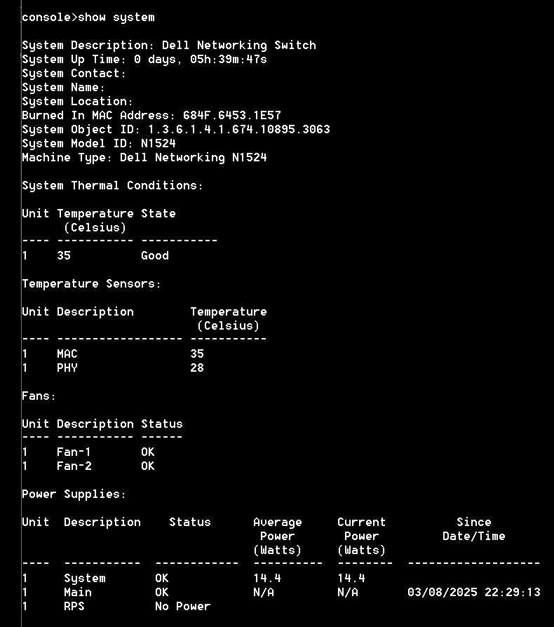 Switch Dell N1524 24x1Gb 4x10Gb-SFP+ CLI WWW SSH tech_DELL_05.2044r.