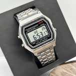 Kultowy zegarek retro cyfrowy - styl Casio vintage,wodoodporny