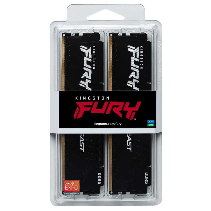 ОЗП Kingston DDR5 32GB (2x16GB) 6000Mhz FURY Beast Black