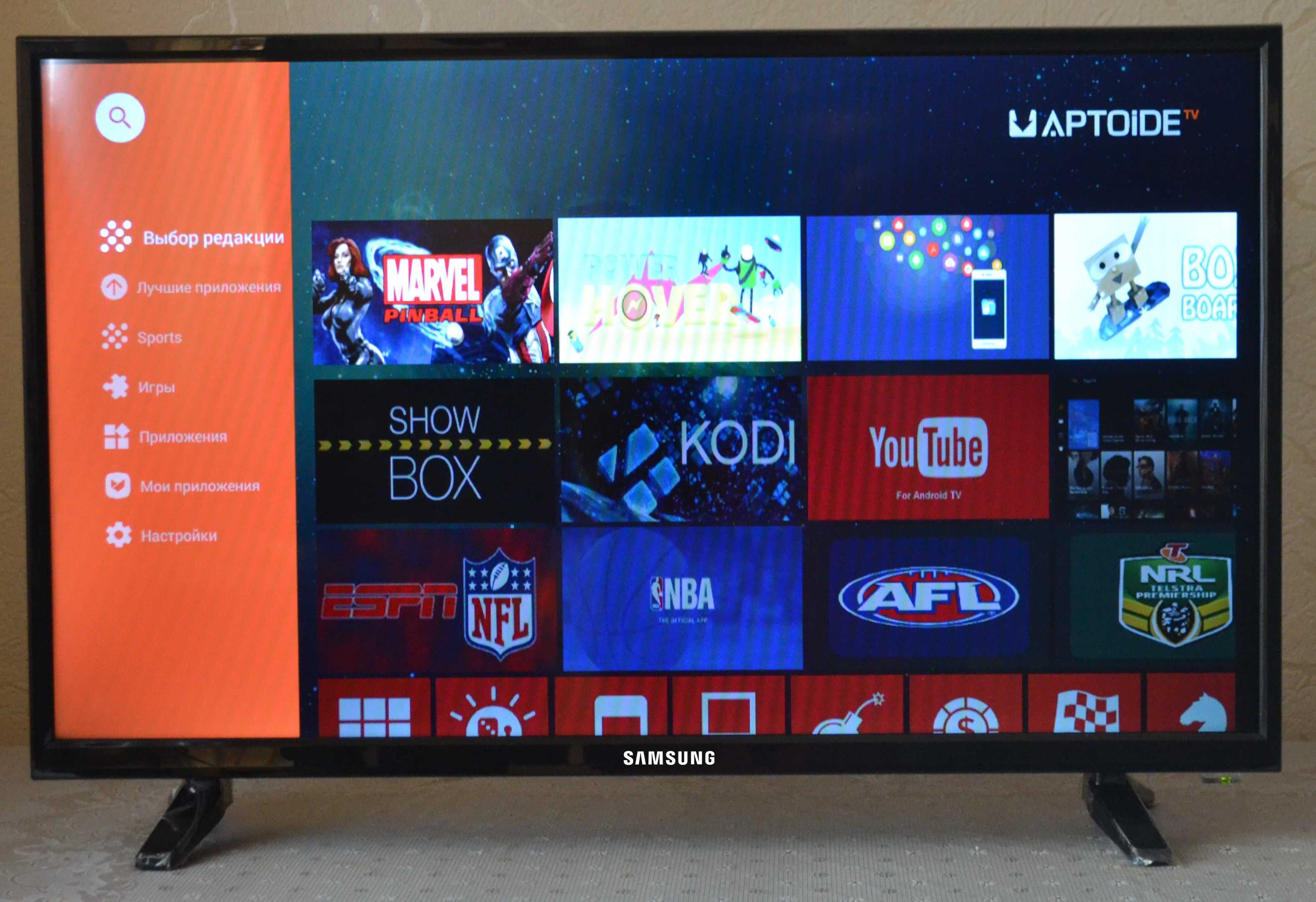 Тонкий телевизор Samsung 4K 32'' Smart TV,T2,IPTV Самсунг смарт32 IPS