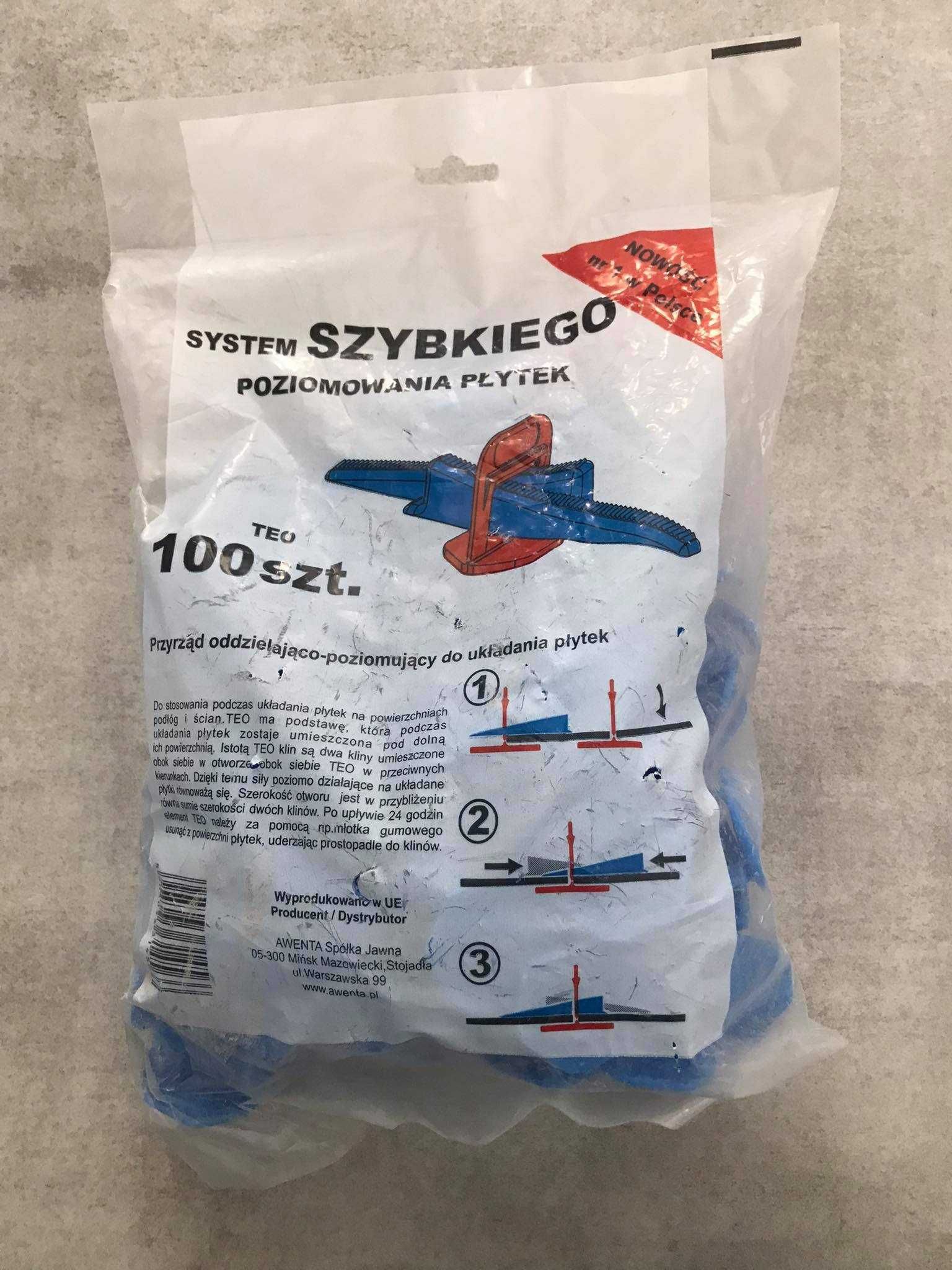 Szybki system poziomowania płytek TEO klips 100