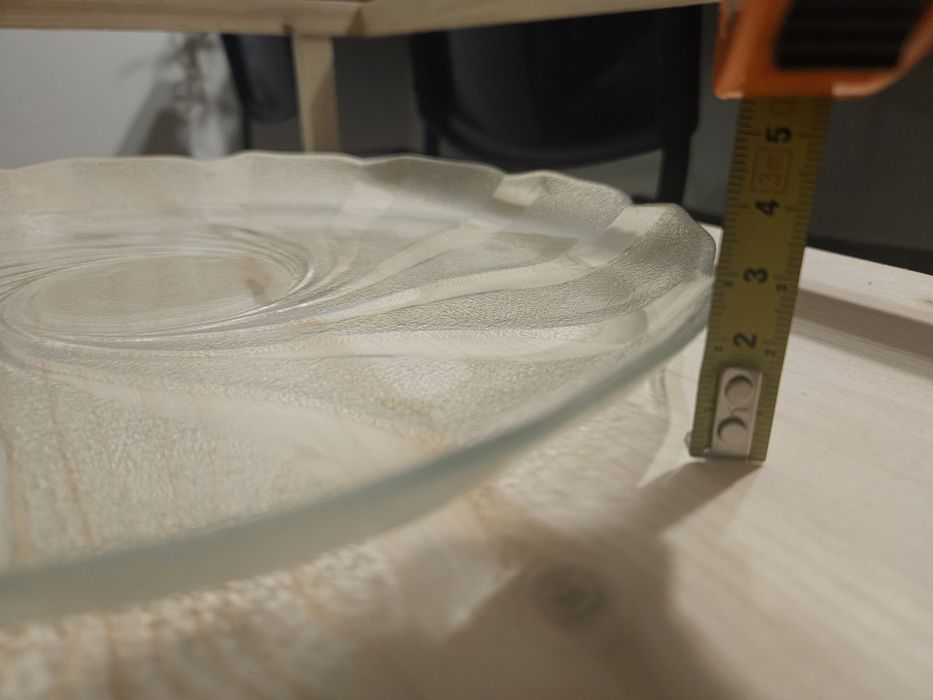 Prato de bolo de vidro 28cm