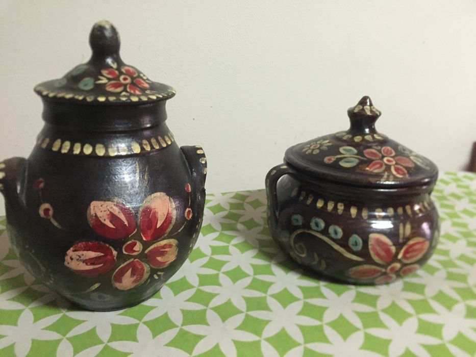 Pote e jarro da casa mimoso, olaria de Juncais