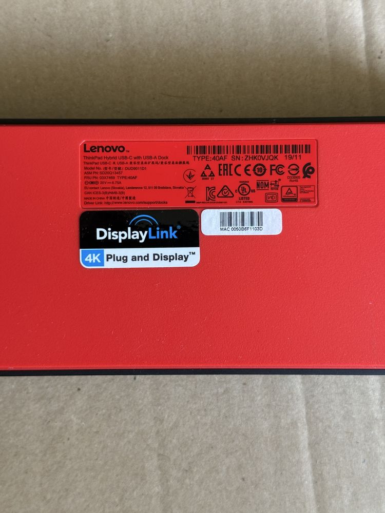 Stacja dokująca Lenovo ThinkPad Thunderbolt 3 Workstation Gen 2