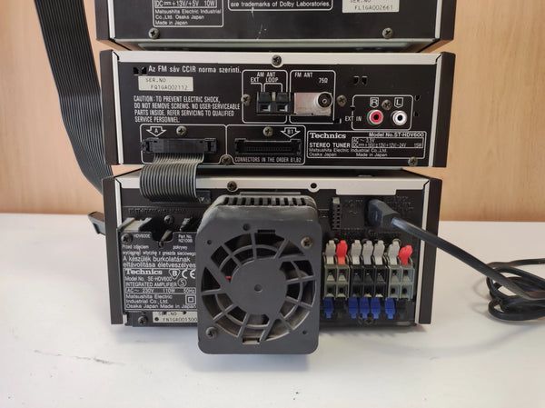 Aparelhagem Technics ST-HDV600; SEHDV600; SL-HDV600; RS-HDA800