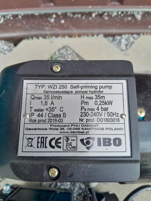 Sprzedam nową pompę elektryczną